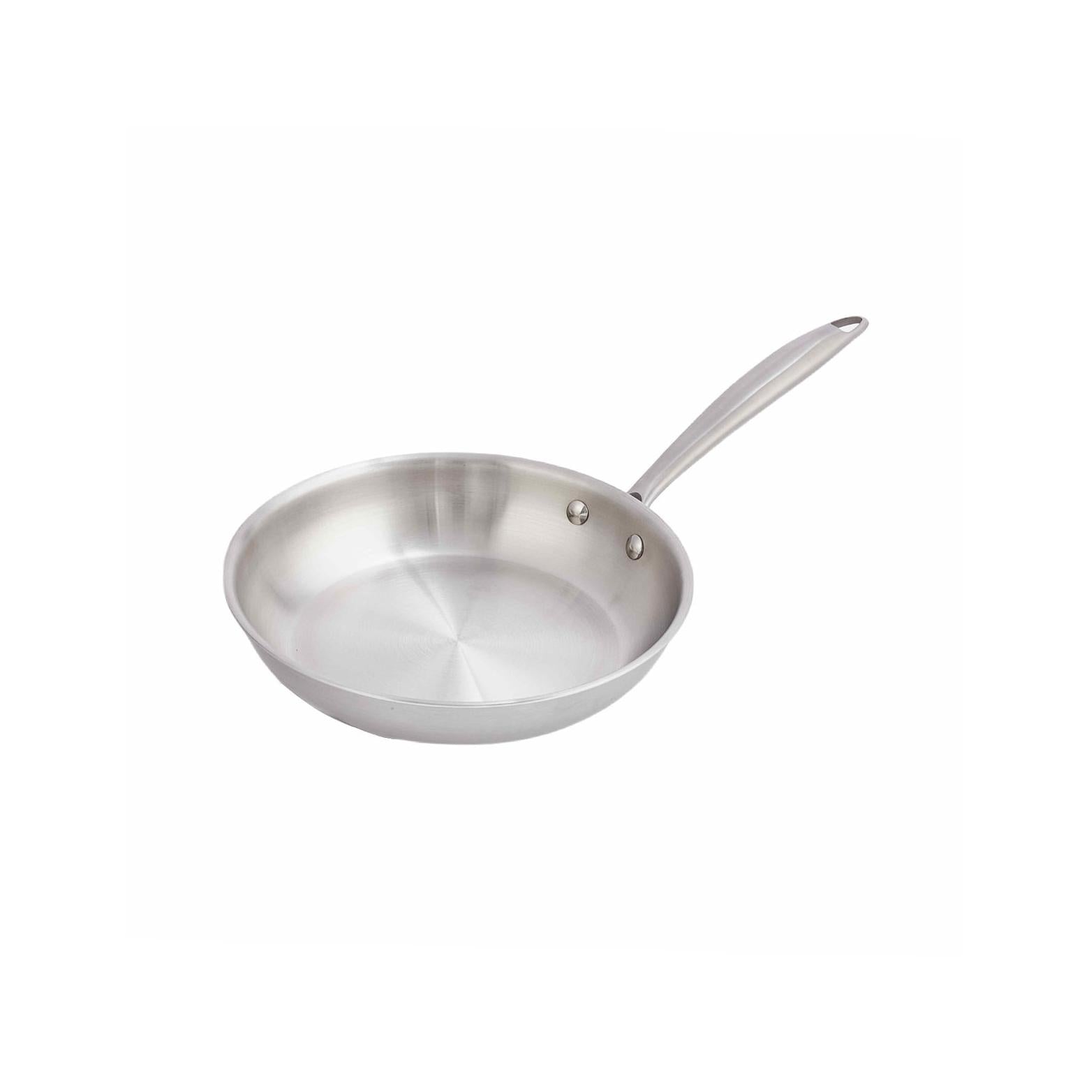 Frying pan - Triplex stainless steel - Silver
