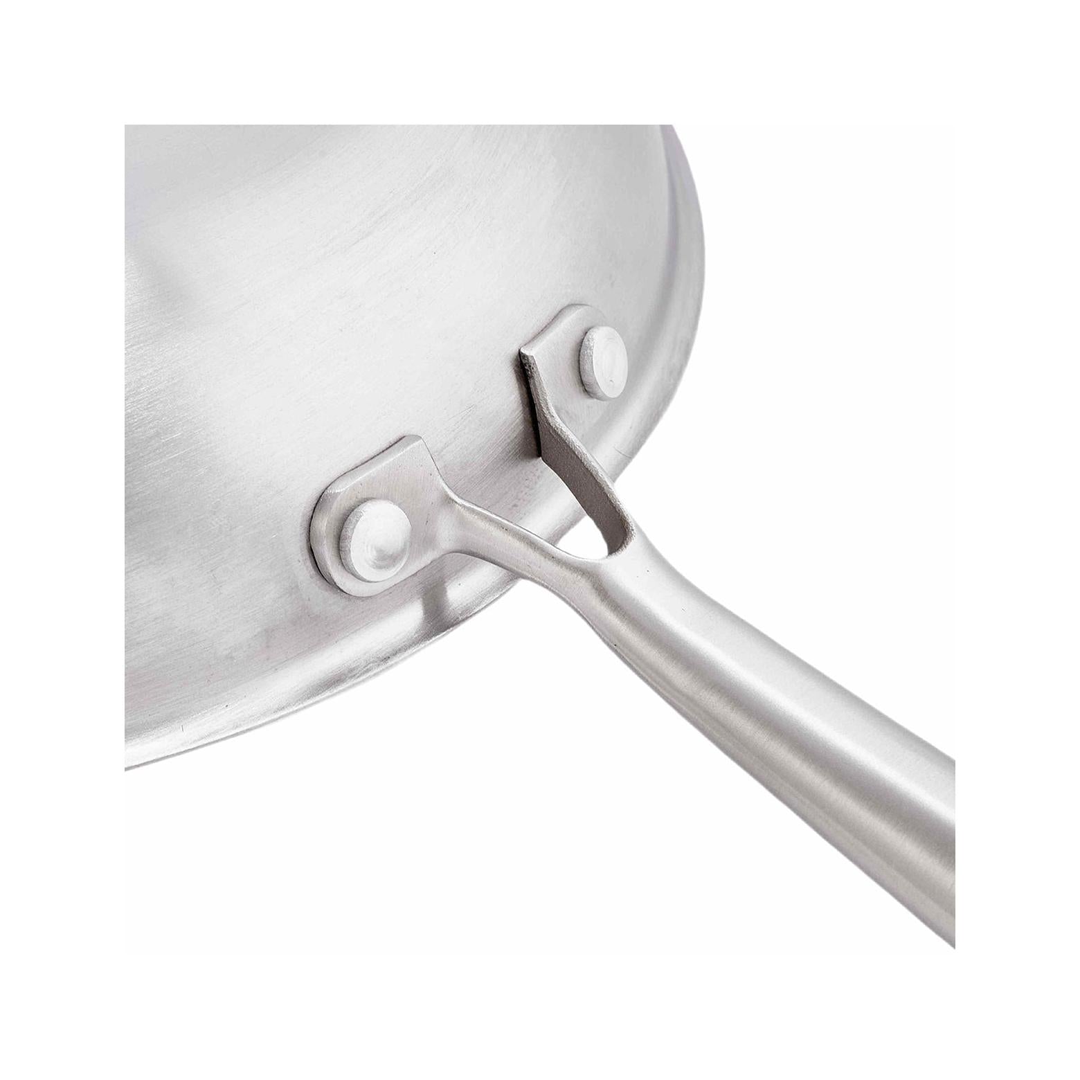 Frying pan - Triplex stainless steel - Silver