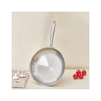 Frying pan - Triplex stainless steel - Silver