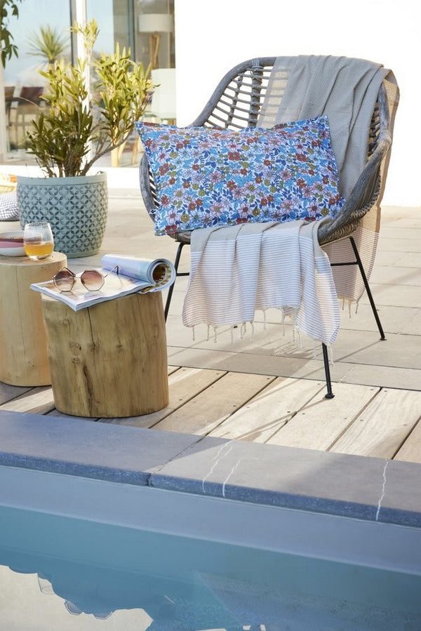 Danaé - Housse De Coussin - Polyester Imprimé + Enduction