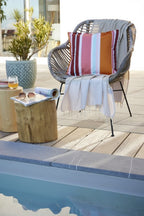 Cushion Cover - Printed Polyester + Coating - Bianca - Fire