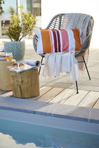 Cushion Cover - Printed Polyester + Coating - Bianca - Fire