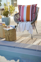 Cushion Cover - Printed Polyester + Coating - Bianca - Fire