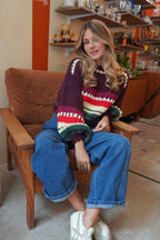 Sweter Spirit bordowy