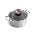 24Cm Triplex 'Blacksteel' Stockpot - Silver