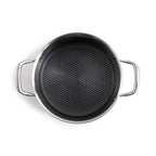 24Cm Triplex 'Blacksteel' Stockpot - Silver