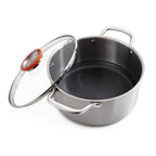 24Cm Triplex 'Blacksteel' Stockpot - Silver