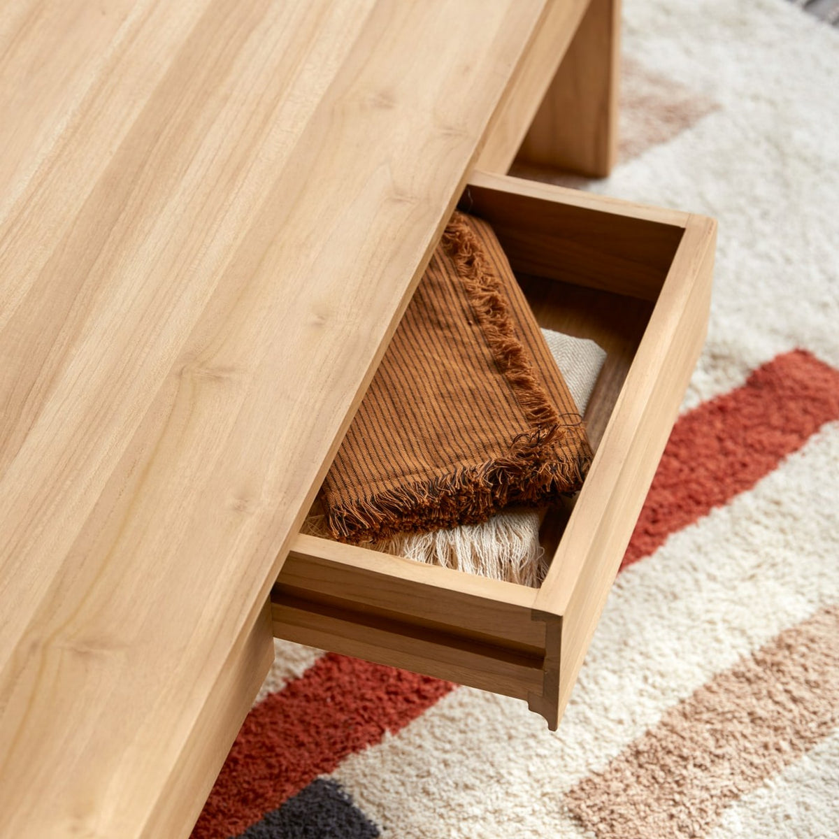 Eden - Rechteckiger Couchtisch - Teak - Natur
