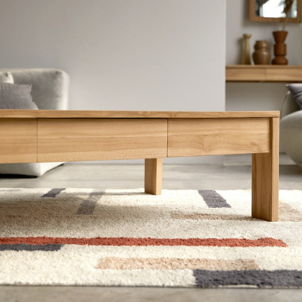 Eden - Rechteckiger Couchtisch - Teak - Natur