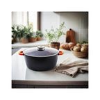 Non-Stick Dutch Oven - Aluminum - Black
