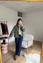 Veste Trench Edith En Coton Liberty Kaki
