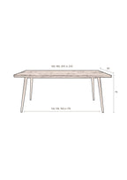 Alagon - Table De Salle À Manger - Bois - Noyer/Marron