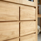 Eden - Geschirrschrank - Teak - Natur