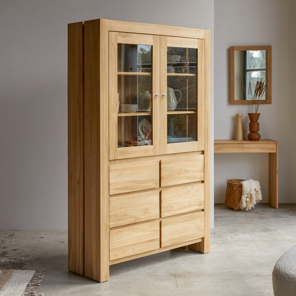 Eden - Geschirrschrank - Teak - Natur