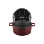 MasseIron - Round Casserole - Enameled Cast Iron - Merlot