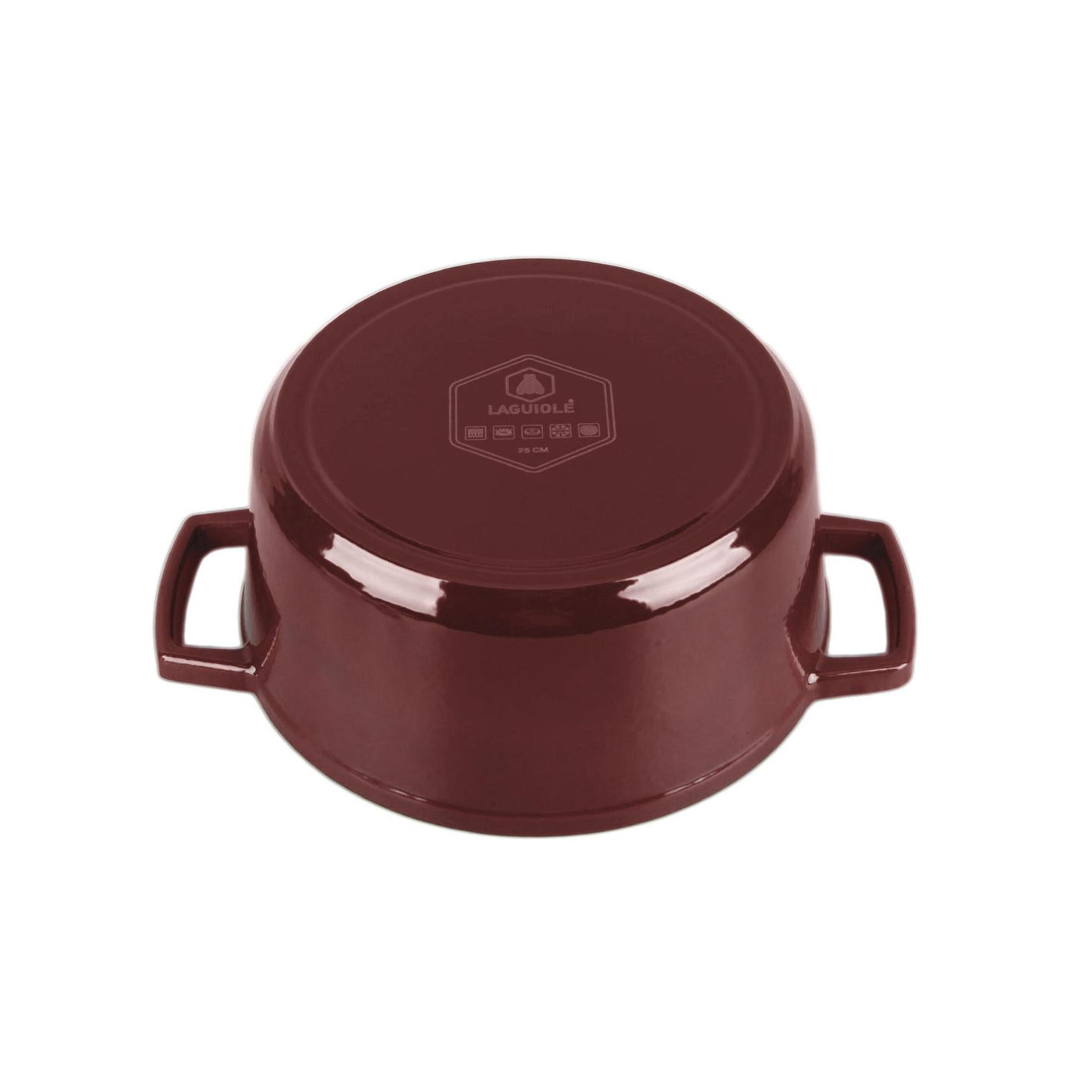 MasseIron - Round Casserole - Enameled Cast Iron - Merlot