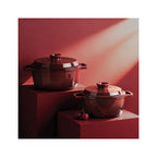 MasseIron - Round Casserole - Enameled Cast Iron - Merlot