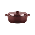 MasseIron - Oval Casserole - Enameled Cast Iron - Merlot