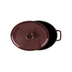 MasseIron - Oval Casserole - Enameled Cast Iron - Merlot