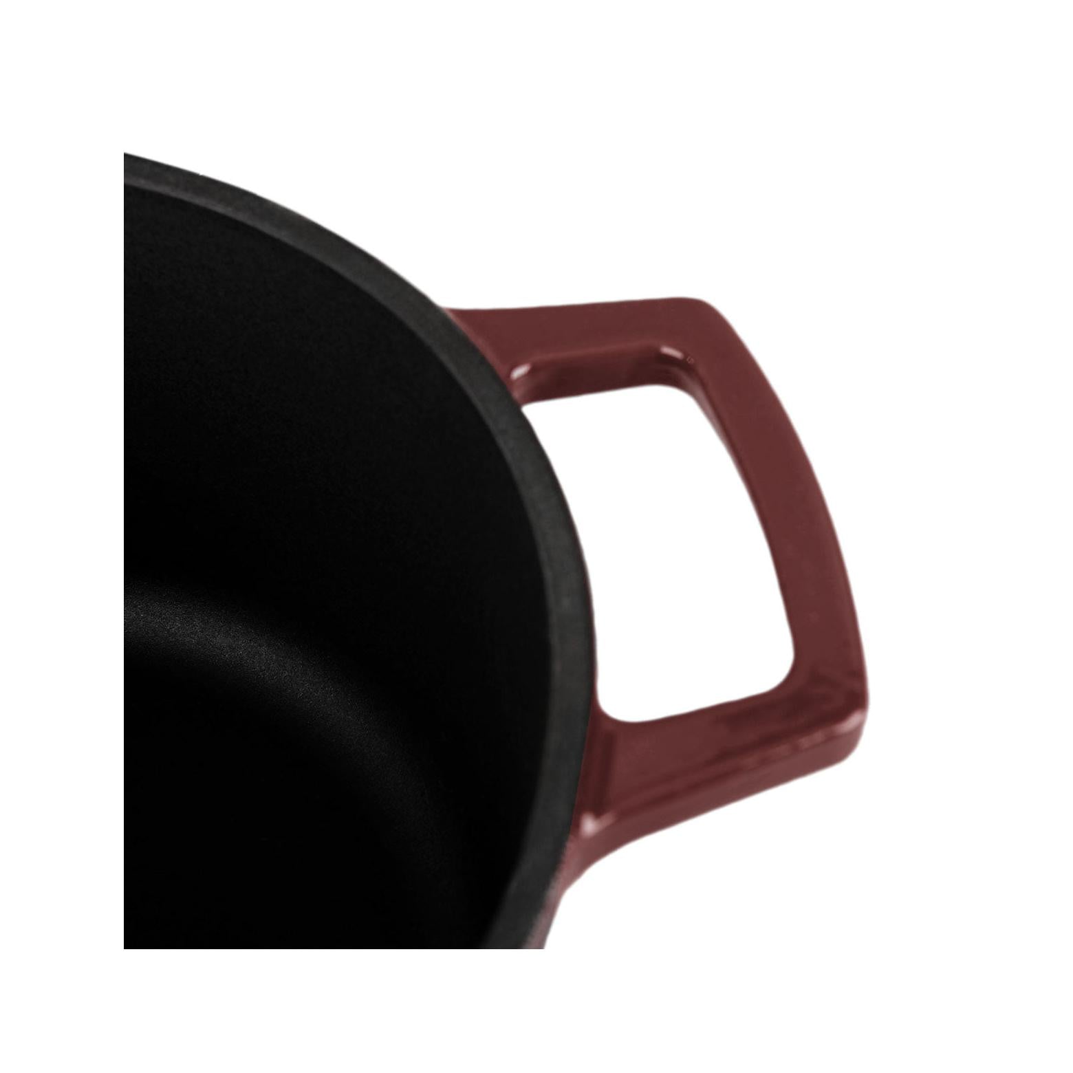 MasseIron - Oval Casserole - Enameled Cast Iron - Merlot