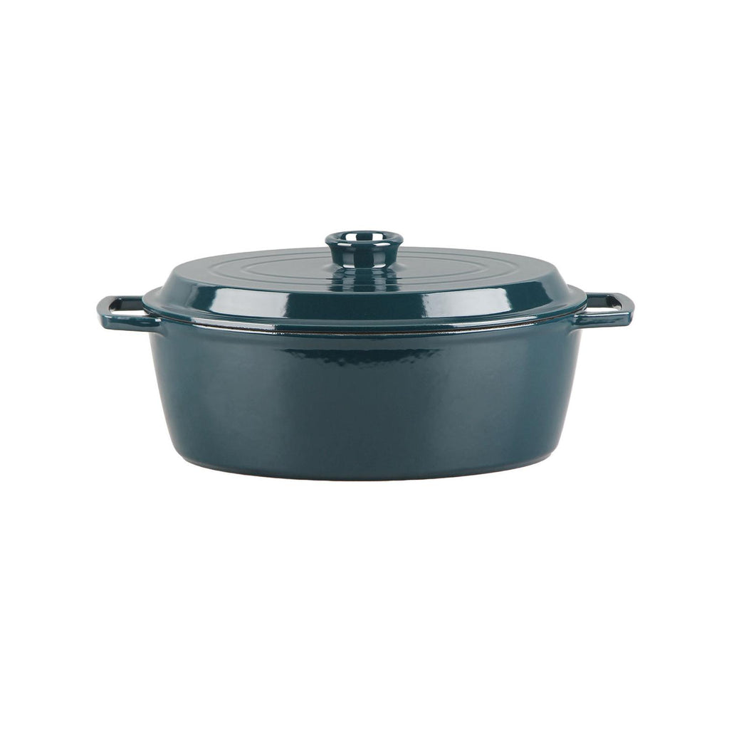 MasseIron - Oval Casserole - Enameled Cast Iron - Emerald
