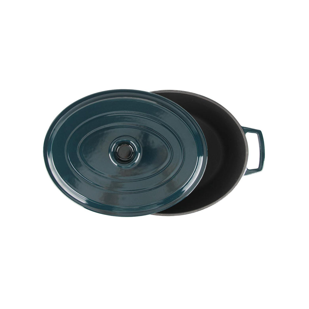 MasseIron - Oval Casserole - Enameled Cast Iron - Emerald