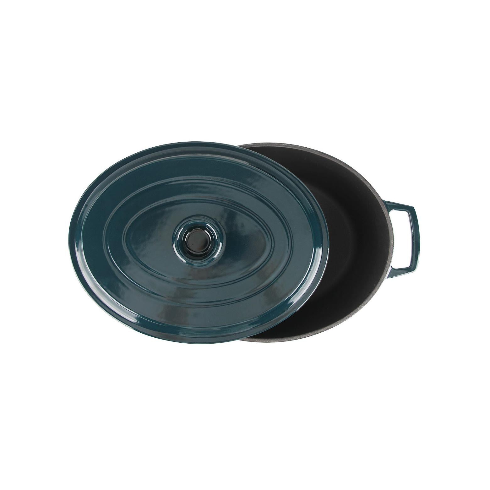 MasseIron - Oval Casserole - Enameled Cast Iron - Emerald