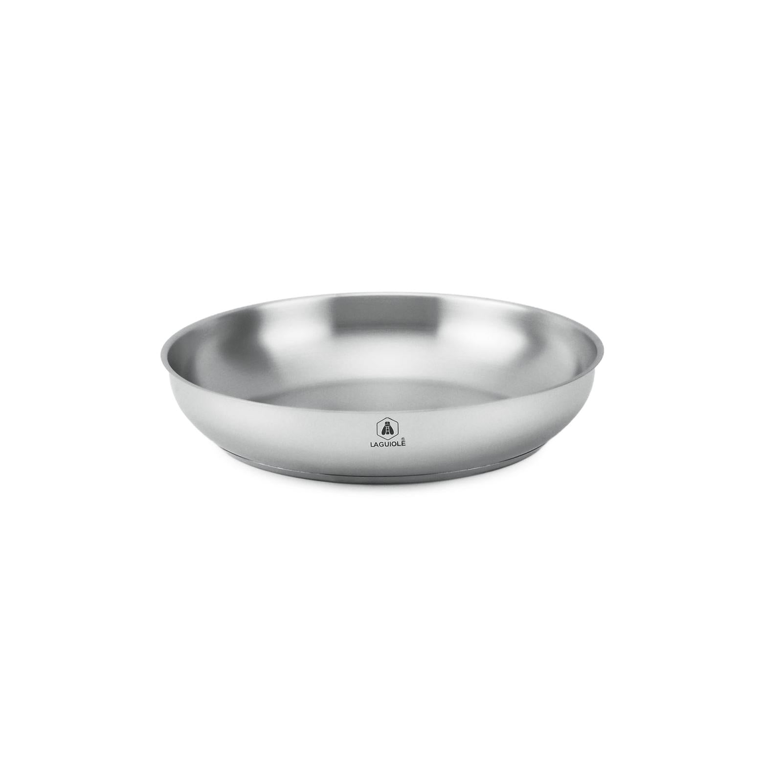 Réactif - Set of 3 Removable Frying Pans - Stainless Steel - Silver