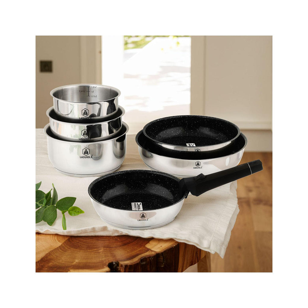 Reagent - 7 Piece Removable Non-Stick Set - Stainless Steel - Silver