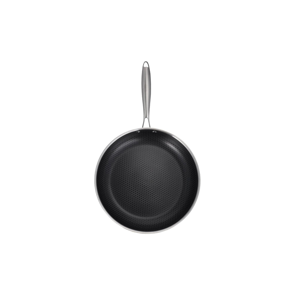BlackSteel - Lot De 2 Poêles - Inox Triplex - Argenté