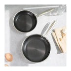 Blacksteel - Gam'Hotel - 2er-Set Triplex-Bratpfannen - 24/28 cm - Silber