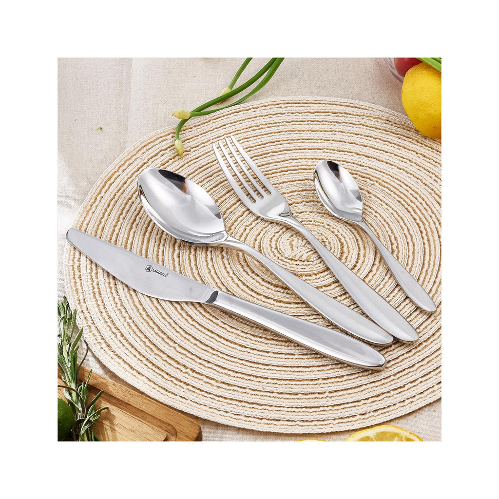 Pivoine - 24 Piece Cutlery Set - Stainless Steel - Silver