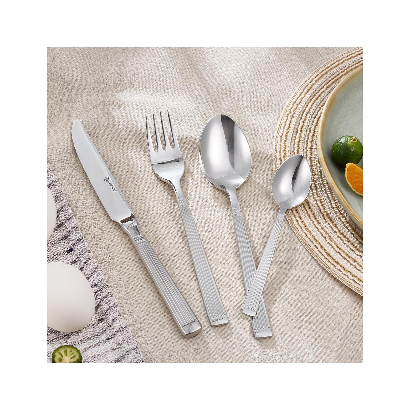 Iris - 24 Piece Cutlery Set - Stainless Steel - Silver