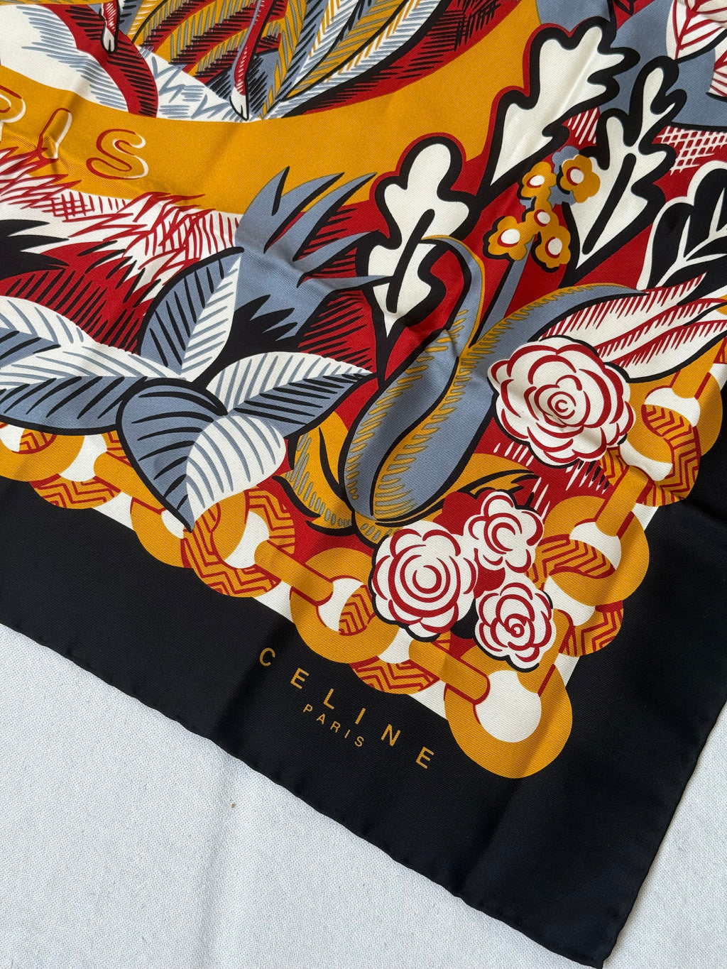 Céline Scarf – Foliage Pattern