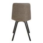 Chilli - Set of 4 Padded Chairs - Brown Mottled Fabric