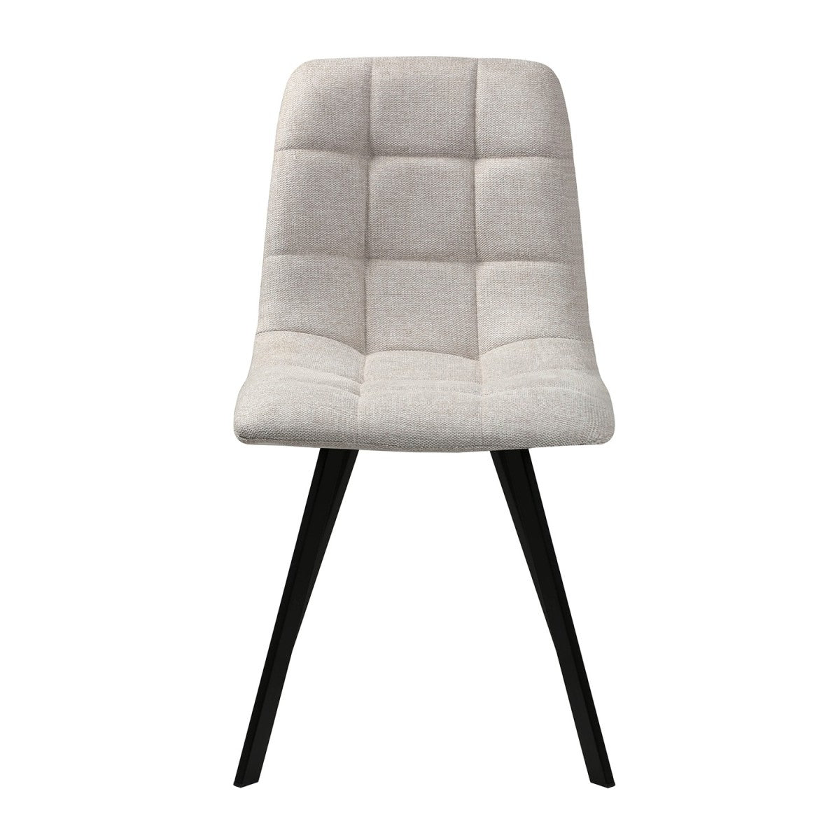 Chilli - Set of 4 Padded Chairs - Beige Mottled Fabric