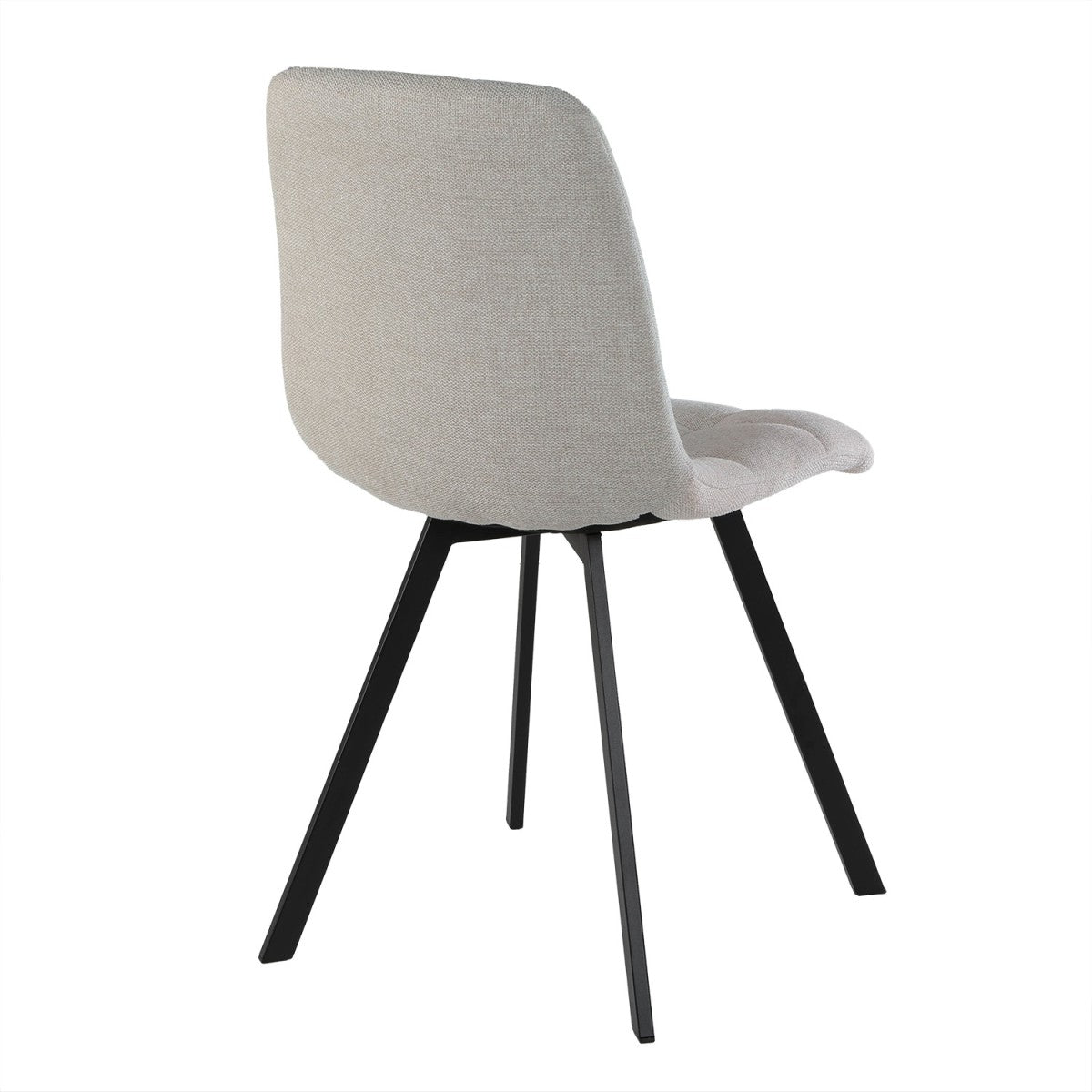 Chilli - Set of 4 Padded Chairs - Beige Mottled Fabric