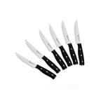 Gleam - Set of 6 Knives - Steel - Black