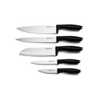 Lumin - Block + 5 Knives - Steel - Black
