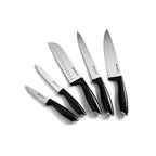Lumin - Block + 5 Knives - Steel - Black