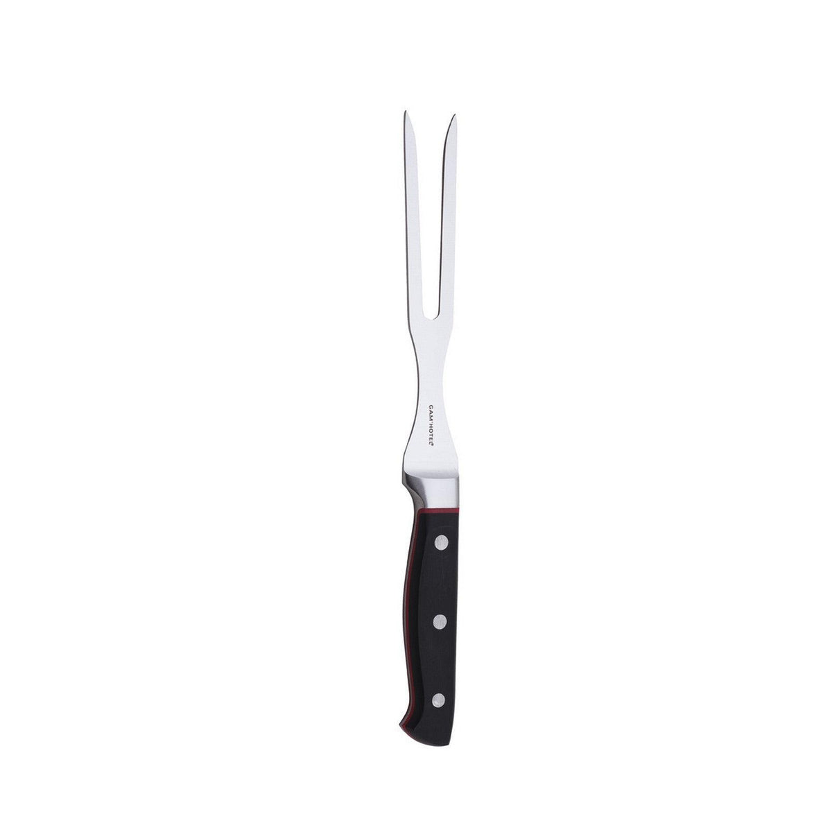 Hiro – Gam'Hotel – Widelec do mięsa – 30,5 cm – Czarny/Czerwony