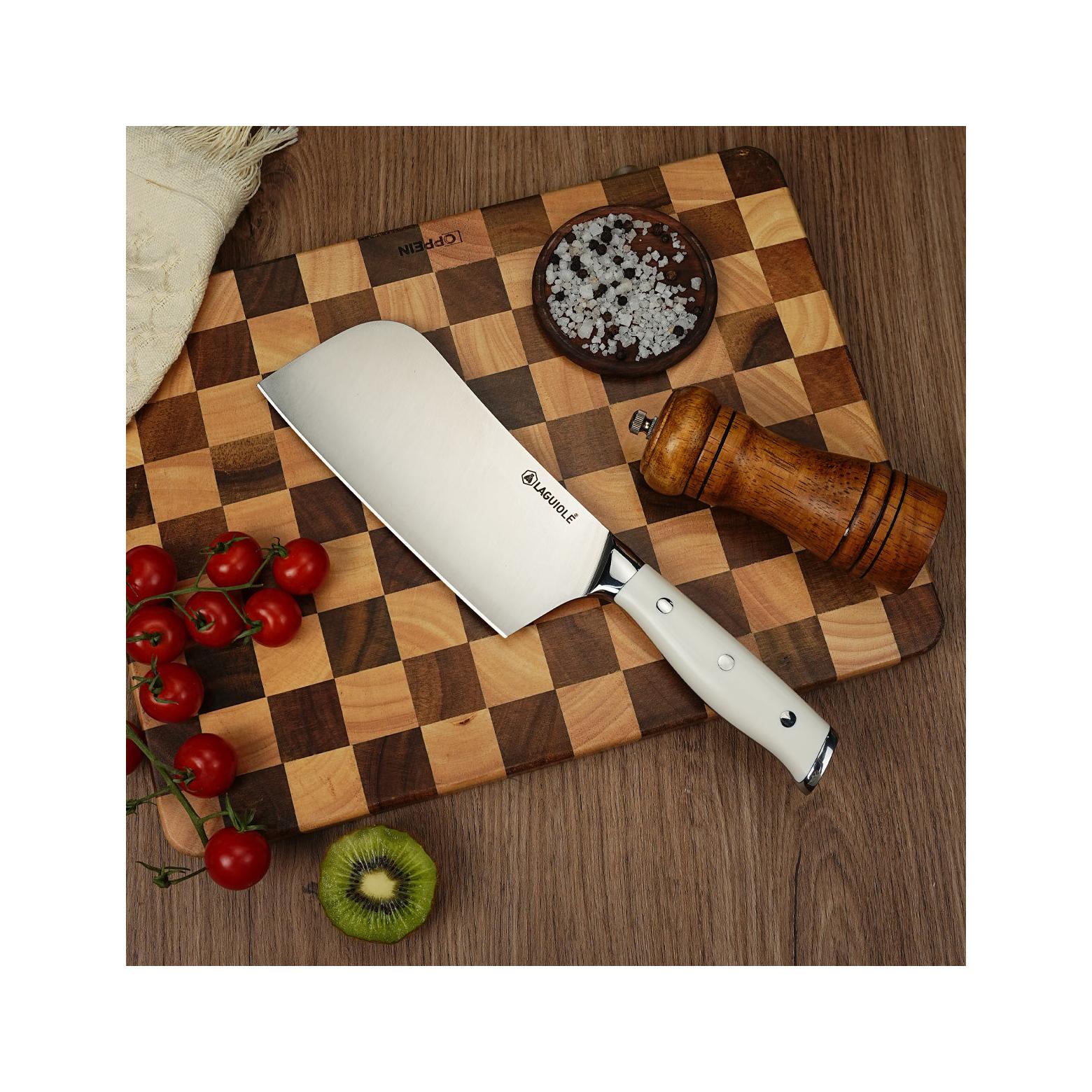 Elegance - Cleaver - Steel - White