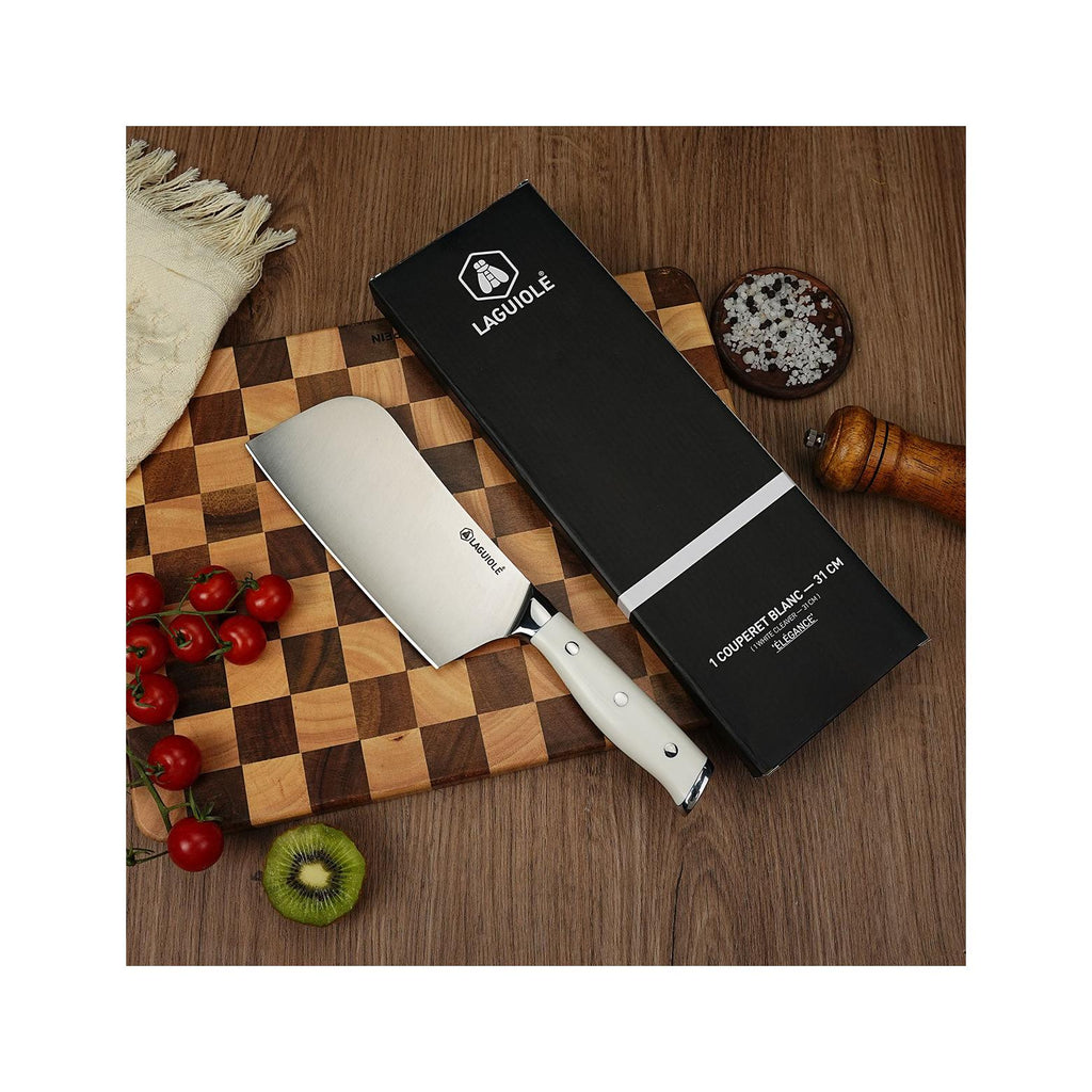 Elegance - Cleaver - Steel - White