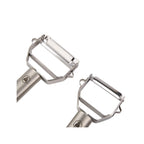Set 3 Pieces Vegetable Peeler + Julienne Peeler + Mini Grater - Orange / Silver