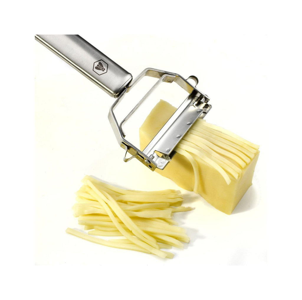 Set 3 Pieces Vegetable Peeler + Julienne Peeler + Mini Grater - Orange / Silver