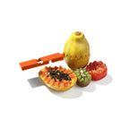 Set 3 Pieces Vegetable Peeler + Julienne Peeler + Mini Grater - Orange / Silver