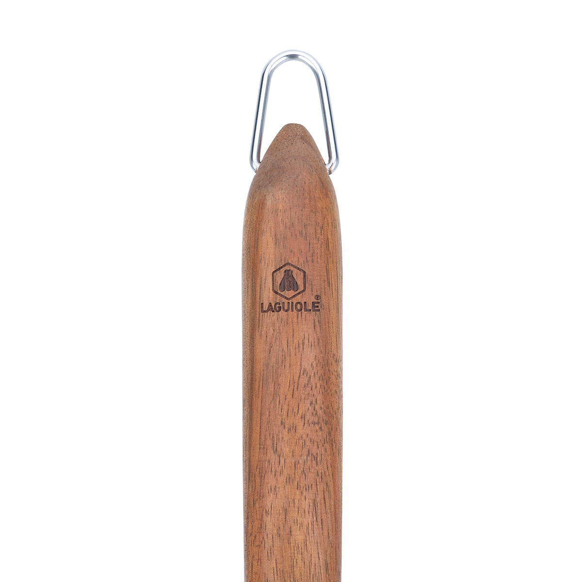 Sève - Set of 2 Barbecue Utensils Knife + Fork - Steel and Acacia Wood - Silver / Wood