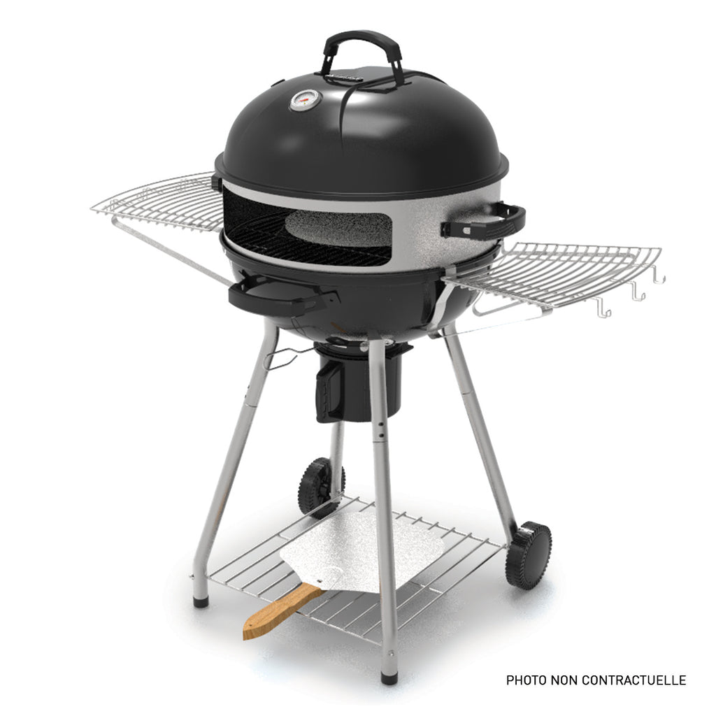 Four À Pizza Pour Barbecue Au Charbon 3 Pièces - Acier - Argenté