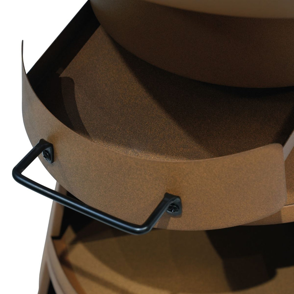 Brazier With Accessories And Protective Cover - Metal - Bronze