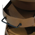 Brazier With Accessories And Protective Cover - Metal - Bronze